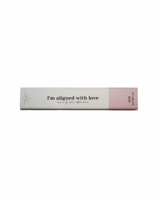 I Am Aligned with Love: Rose-Scented Incense