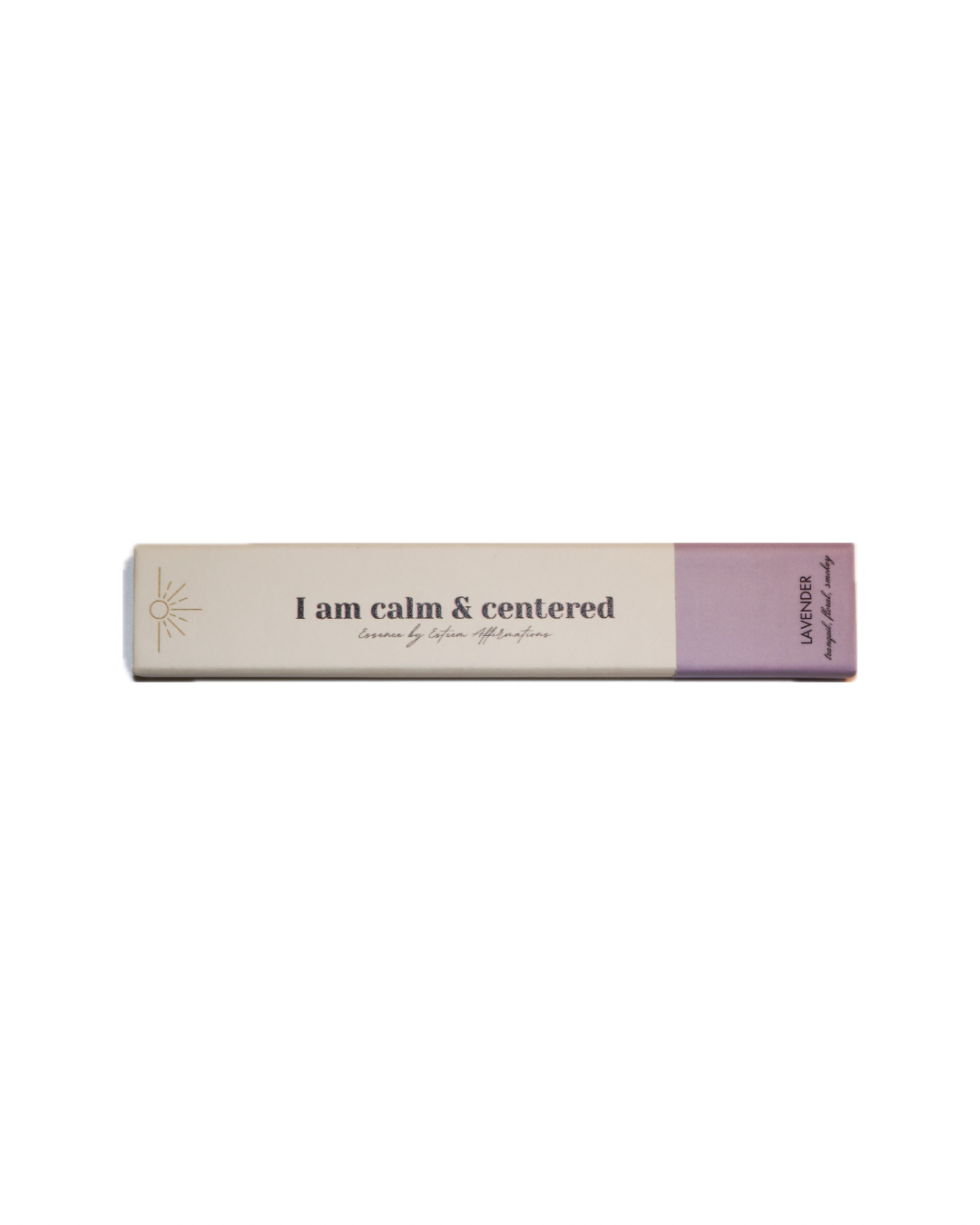 I Am Calm & Centered | Lavender Affirmation Incense Sticks