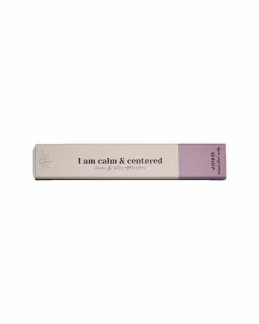 I Am Calm & Centered: Lavender-Scented Incense