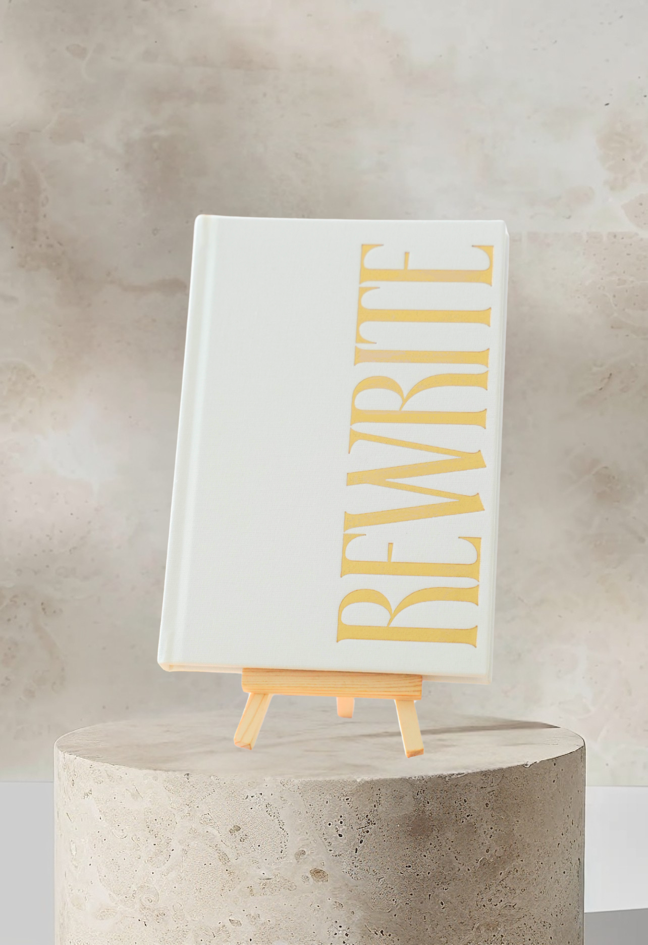 The Rewrite Journal by Esteem Affirmations with a soft matte cover, minimal design, and empowering layout.
