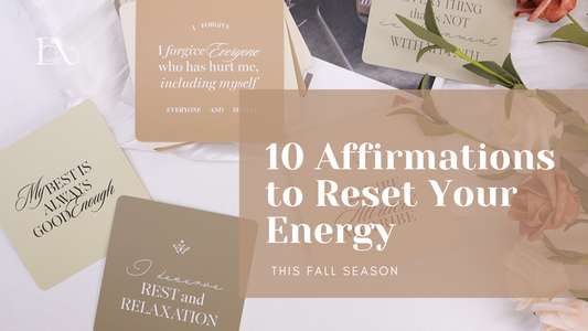 10 affirmations to reset your energy this October - Esteem Affirmations cards display