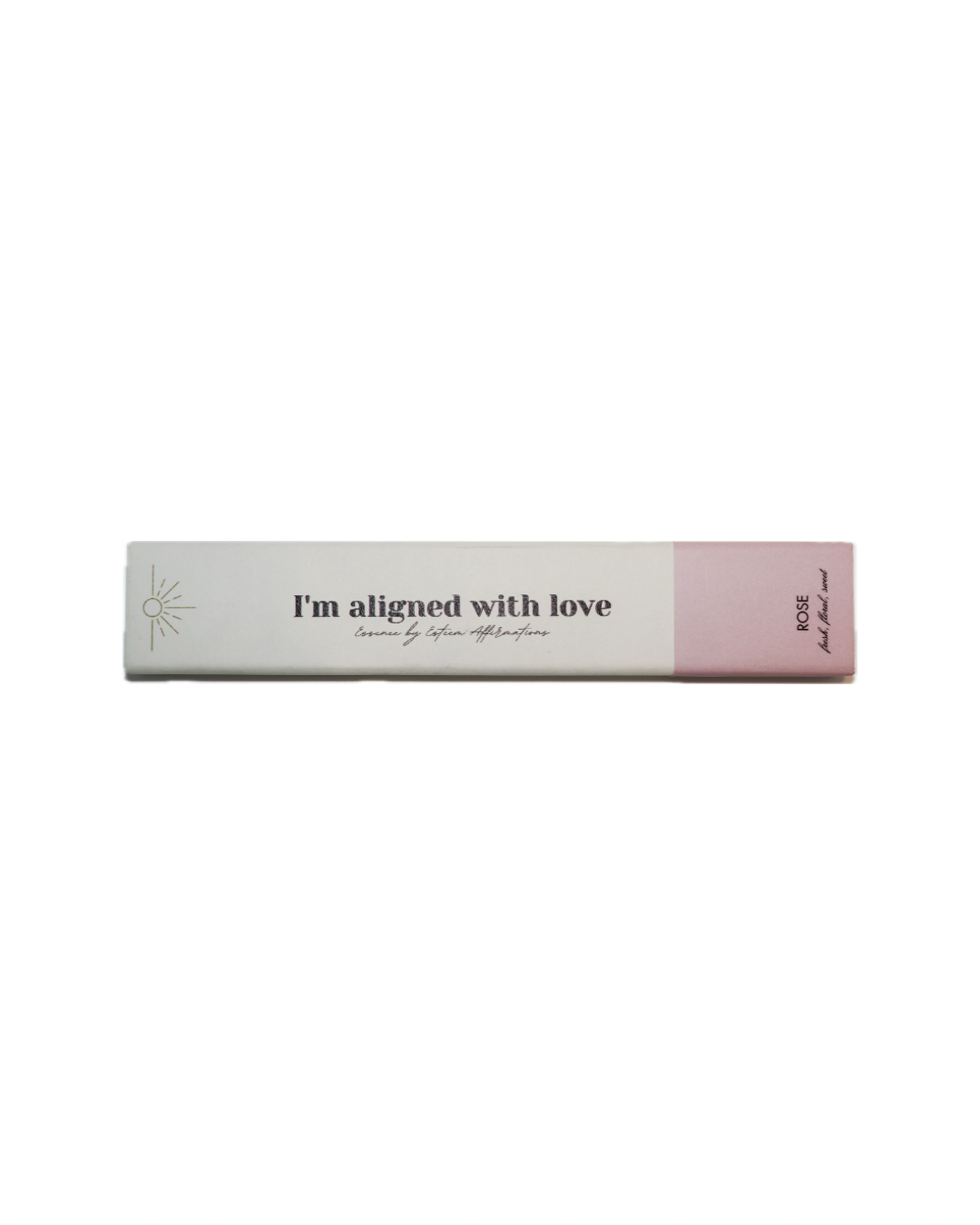 I Am Aligned with Love | Rose Affirmation Incense Sticks