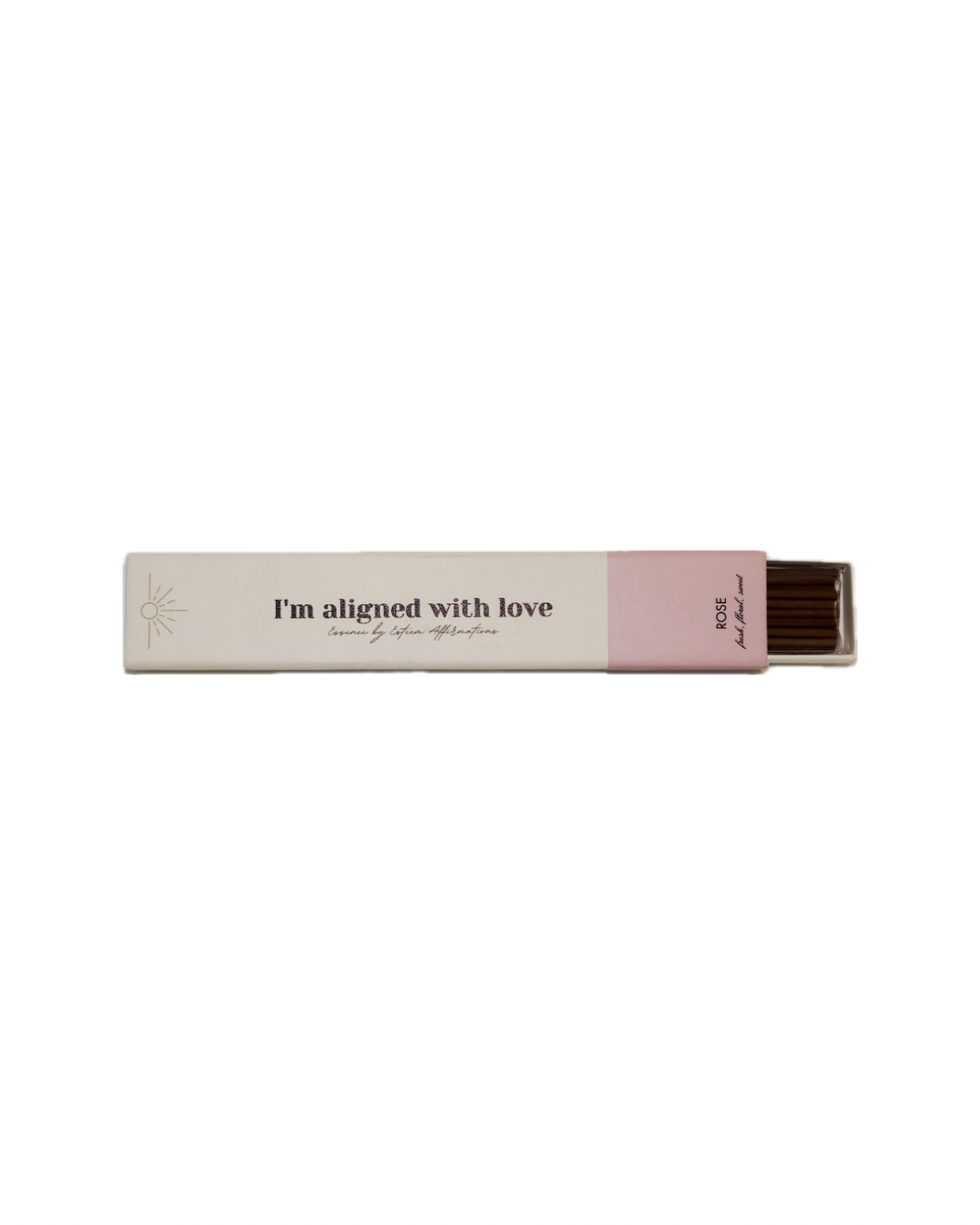I Am Aligned with Love | Rose Affirmation Incense Sticks