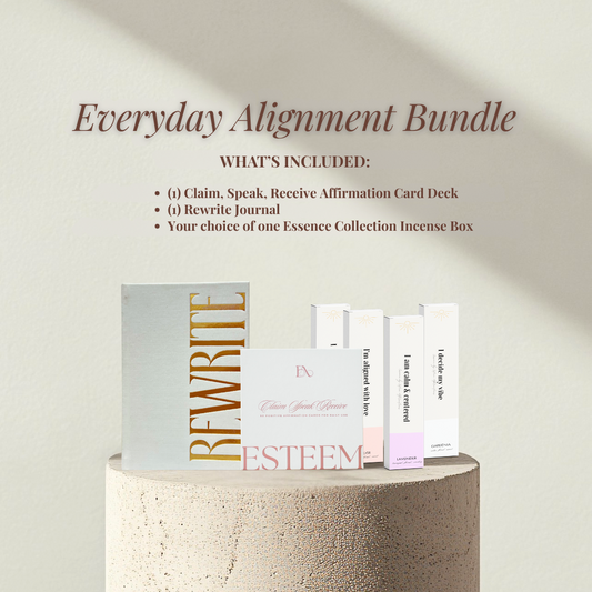 Everyday Alignment Bundle: Affirmation Cards, Journal + Incense