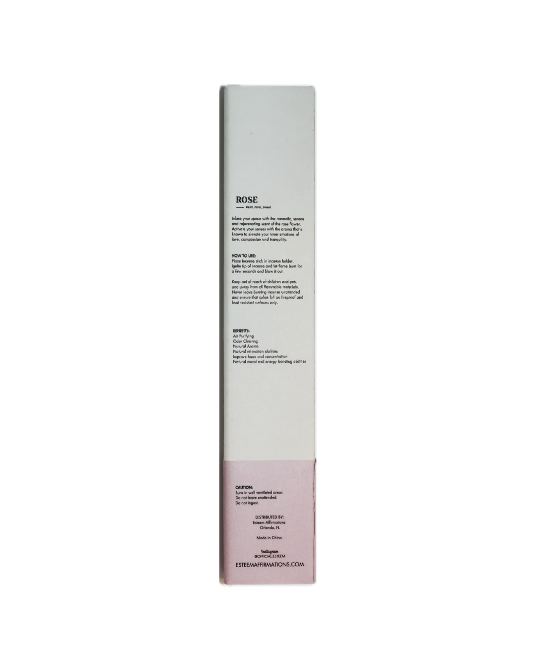 I Am Aligned with Love | Rose Affirmation Incense Sticks
